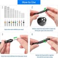 Miniatyrbilde 2 av 5: Håndsdrillsett, Pin Vise Håndsdrill med 10 stk. PCB Mini Drill Bits og 25 stk. Micro-Type Twist Drill Bi