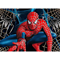 Pikkukuva 5 / 5: 8x6ft Spiderman-taustakangas valokuvausta varten Punainen supersankari taustakuva vauvakutsuille lapsille Onnellinen syntymäpäivä Spiderman-koriste kakkupöydän banneri
