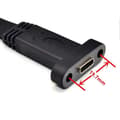 Miniatyrbilde 4 av 5: USB 3.1 Type C Frontpanel Header Skjøtekabel, Type E til USB 3.1 Type C Kabel, Intern Adapterkabel, med Panel (50cm)