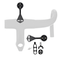 Miniatyrbillede 4 af 4: For F12 F MOST Styr Carbon Styr Carbon Computer Mount Support Til Cateye Blackbird