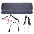 12V 60W Solpaneler Oplader Bil Motorcykel Løbehjul Bærbar Solpanel Biloplader Batteri Ef