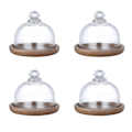 Miniatyrbild 1 av 5: Mini Dessert Serveringsställ Kaktallrik med Kupollock - Multifunktionell Serveringsbricka för Hotell (4-pack)
