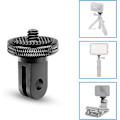 Miniatyrbillede 3 af 5: Tripod Adapter Kamera Mount Tilbehør Aluminium Adapter Montering Kameraer Til For Gopro Mount Og Andre Actionkameraer (2 Styk, Sort)