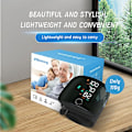 Miniatyrbild 4 av 4: Digital Automatisk Arm Blodtrycksmätare LED Smart Röst Hjärtfrekvensmaskin