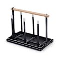 Miniatyrbilde 1 av 5: Flaskeholder, oppvaskstativ for flasker, 6-flaskes stativ, metallkoppholder med dryppbrett og flasketørker