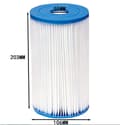 Miniatyrbillede 2 af 3: Poolfilterpumpepatron - 42015, til FD2138 BESTWAY III, 3 stk
