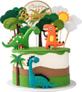 Dinosaur Kakepynt Cupcake Topper Dinosaur Kakepynt For Barnas Bursdag Baby Shower Fest Tilbehør 13stk