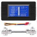 DC Batteriövervakare Effektmätare Amperemeter Digital DC 0-200V Shunt 100A Multimeter, Mätare Voltmeter Capa