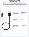 Miniatyrbillede 5 af 5: (Pakke med 2) Kabel til PLAUD Note AI Stemmeoptager, Robust Magnetisk USB-ladekabel Kompatibel med Plaud Note Ref: 2592