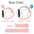 Pikkukuva 4 / 4: Fitbit Versa 2 / Versa / Versa Lite -urheilurannekkeet - 3 kpl pehmeää silikonia säädettävää klassikkoa naisille ja miehille (pieni) - Seurantaa ei sisälly