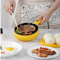Miniatyrbillede 4 af 5: Cuisine 6-Tommer Non-Stick Elektrisk Stegepande, Gul Mini Stegepande