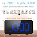 Miniatyrbild 5 av 5: Digital väckarklocka, elegant väckarklocka för sovrum med FM