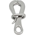 Miniatyrbilde 1 av 5: 100mm Pelican Hook And Eye W/ Quick Release Link Rustfritt Stål 316 Marine Båt