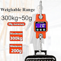 Miniatyrbillede 3 af 5: 300 kg/50 g Bluetooth-kompatibel kranvægt, genopladelig, bærbar, hængende industriel krogvægt i rustfrit stål med 4.0 Bt Usb