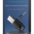 Miniatyrbilde 2 av 5: Audioadapter for PS5/PS4/PC Bluetooth-kompatibel 5.0 Aux Sender/Mottaker