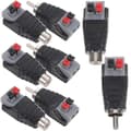 8 st Högtalarkabel till RCA Adapterkontakt för ljudkabel RH-2025
