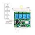 Pikkukuva 3 / 5: Tuya Älykäs Kytkimen Wifi-kytkin DIY-ajastin AC 85v-250v 4ch RF Smartlife Kotiautomaatiomoduuli Alelle