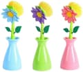 3-pack Set Skrubbborste Söt Blomma Diskborste Rengöring För Skrubbning Set