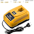 Pikkukuva 2 / 5: Dc9310 Vaihtolaturi Dewalt Ni-cd & Ni-mh Akulle 7.2v-18v Dc9096 Dc9098 Dc9099 Dc9091 Dc9071 De9057 Dw9096