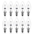 Miniatyrbilde 1 av 5: 42W E14 C35 Dimmerbar Halogenpære AC 220-240V Varmt Hvit 2700K E14 Transparent Halogen Lyspære (10 stk)