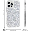 Miniatyrbilde 4 av 5: Etui til iPhone 13 Pro Max - Reflekterende folieelementer - 10 fot fallbeskyttelse - 6,7 tommer - Støvstøv