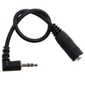 2,5 mm (hane) till 3,5 mm (hona) stereo ljudadapter