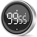 Miniatyrbild 1 av 4: Kök Timer Digital Timer med Stoppurfunktion och Nedräkning Aluminiumlegering Hölje 2 Display Skärmlägen 3 Justerbara Volymnivåer