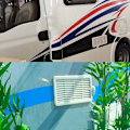 Miniatyrbillede 2 af 5: RV Sidemonteret Udløbsdækning RV Radiator Udstødningsventilator RV Støvbestandig Til RV Trailere Campingvogne Campere