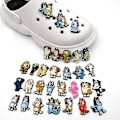 Pikkukuva 1 / 5: 30 kpl Piirretty Bluey-koiran kenkäkoristeita DIY-Crocs-sandaaleille