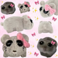Miniatyrbilde 2 av 5: Trist Hamster Meme Plysjdyr, Trist Hamster Meme Plysjdyr med Innebygd Trykknapp Fiolinlyd