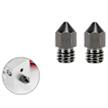 Miniatyrbillede 2 af 5: 2 stk. 0,4 mm hærdet stål MK8 ekstruderdyser til 3D-printer CR-10 / Ender 3/5, Ender 3/V2 E