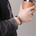 Miniatyrbillede 5 af 5: Mænds Kobber Magnetisk Armbånd Elegant 99,99% Solid Kobber Armbånd Med Dobbelt-række Stærke Magneter, Magnetisk Feltterapi Smykker (kobber)