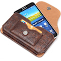 Miniatyrbild 3 av 4: Universal mobilfodral, läderfodral med bältesklämma, horisontell bältesväska för: iPhone 13/14/15/16/Plus/Pro/Max/XR/XS/X, Samsung S22/S23/S24/Lite/Plus /Ultra/