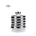 Miniatyrbild 4 av 5: 10x Sockeladapter - 10x E40 till E27 Sockelomvandlare - E27 Baslampahållare Adapter för Halogen LED