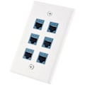 Miniatyrbilde 2 av 5: Cat 6 Ethernet Veggkontakt 6 Port, Ethernet Veggkontakt Hunn-Hunn Avtakbar Kompatibel med Cat7/6/
