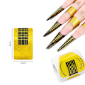 Miniatyrbild 2 av 5: 100 st nagelformar förlängningstips guide förlängning fransk diy-verktyg