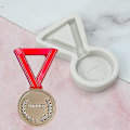 Miniatyrbillede 4 af 5: 3D Bageform Kageform Bagetilbehør 3D Trofæ Medalje Racing Kage Gave Bage