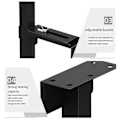 Miniatyrbilde 5 av 5: Universell PC-kabinett Holder Justerbar Vertsboksstativ Allsidig Under Skrivebord eller Veggmontering, CPU Stan