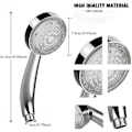 Miniatyrbillede 2 af 5: Bruseshower, Universal Badeværelses Håndbruser, LED Farver Automatisk Farveskift, Højtryk