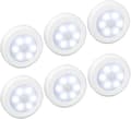 LED-sensorlampor 6-pack - Batteridrivna rörelsedetektorlampor (Vita)