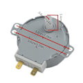 Miniatyrbillede 3 af 5: 4w 30v 50/60hz Mikrobølgeovn Synkron Motor Med 2 Pins Terminaler Til Grill