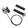 Miniatyrbillede 2 af 5: Forgaser Throttle Grip Kabel Sæt til 49cc 60cc 66cc 80cc 2-takts Motor Motoriseret Cykel