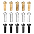 Miniatyrbilde 1 av 5: 15 stk. Dysenett for Anycubic Vyper, 3D-skriverdeler Herdet stål/Rustfritt stål/Messing 0,4 mm N