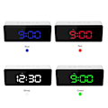 Miniatyrbild 4 av 5: Rektangulär lysande digital LED-spegelklocka larm snooze-funktion termometer