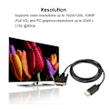 Pikkukuva 2 / 4: 1,8 m Dp - Dvi -sovitin Displayport Display Port - Dvi -kaapelisovitinmuunnin