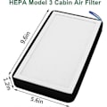 Miniatyrbillede 3 af 5: Model 3 Y Kabine Luftfilter HEPA, Opgraderet Luftfilter med Aktivt Kulstof, Udskiftning til Model 3 Y 2017-2023, 2 Pak