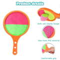 Miniatyrbild 4 av 5: Orange Paddle Catch Ball Racket Set Sport Game Toys Toss Set Disc Paddle Tennis Game Sucker