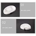 Pikkukuva 3 / 5: 12V LED-valo kytkimellä asuntoautoon, veneeseen, markiisiin, liitettäviin telttoihin ja tunneleihin - Valkoinen