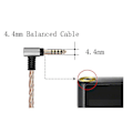 Miniatyrbillede 2 af 3: 4ft/6ft 4.4mm Balanced Audiokabel Til MDR-XB950N1 XB950B1 XB950 MDR-1A 1ABT 1ADAC 100ABN S12B1 Hea