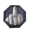 Miniatyrbilde 4 av 5: Ny Midtfinger Design Svart Paraply Kule Mote Impact Paraply
